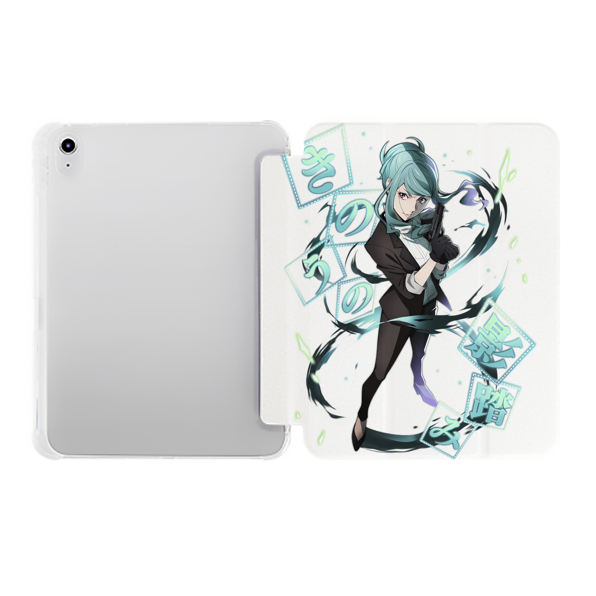 （画像用） 文豪ストレイドッグス Bungo Stray Dogs IPad ケース ペン収納付き 三つ折りスタンド PUレザー×シリコン 対応機種9.5/10.5/10.9インチ